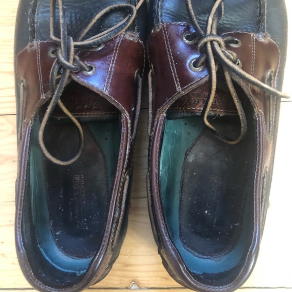 Sperry Men's Brown Leather Boat Mako Collection Shoes Size 10.5 - Picture 4 of 10